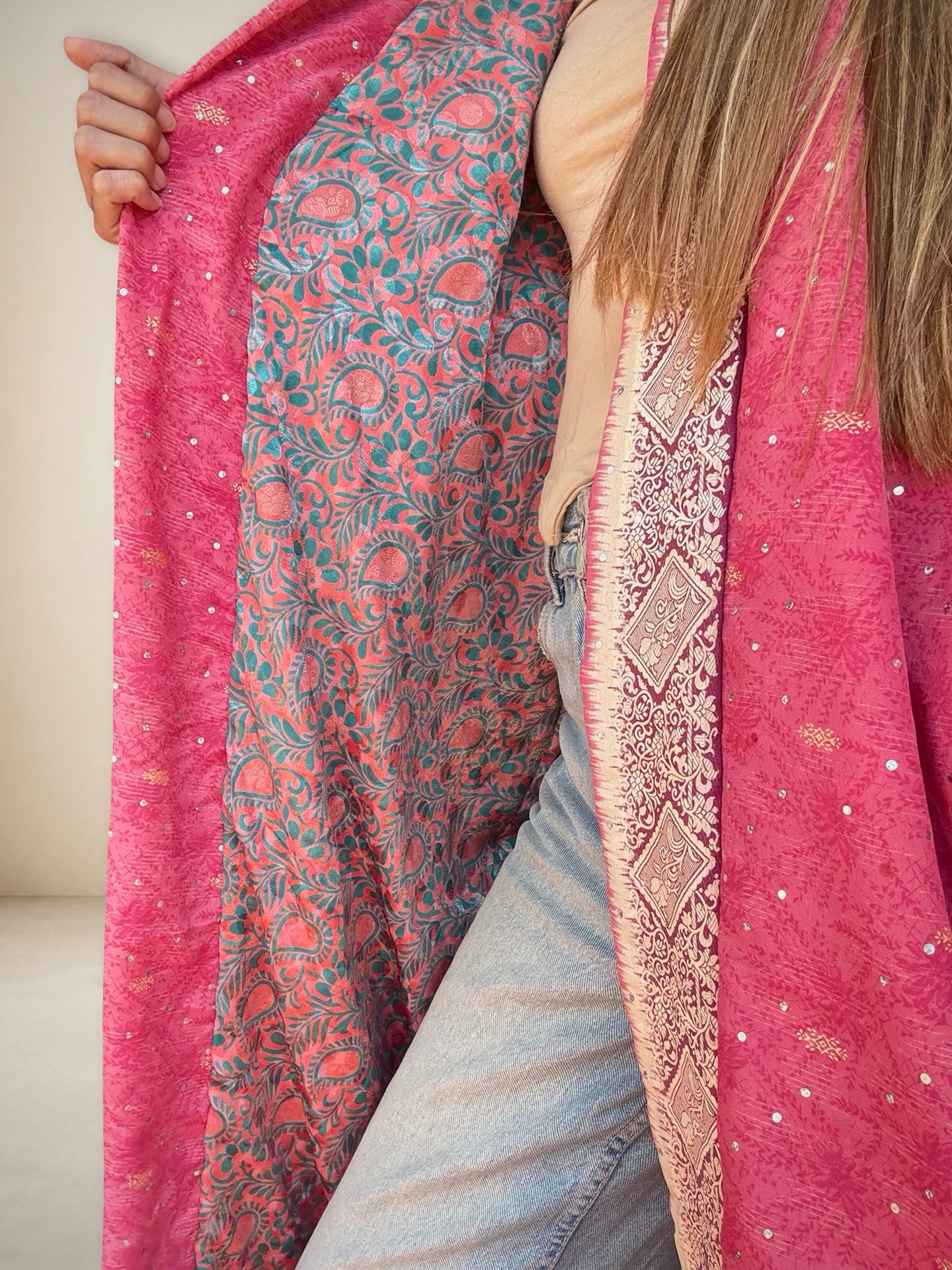 Reversible Silk Kimono