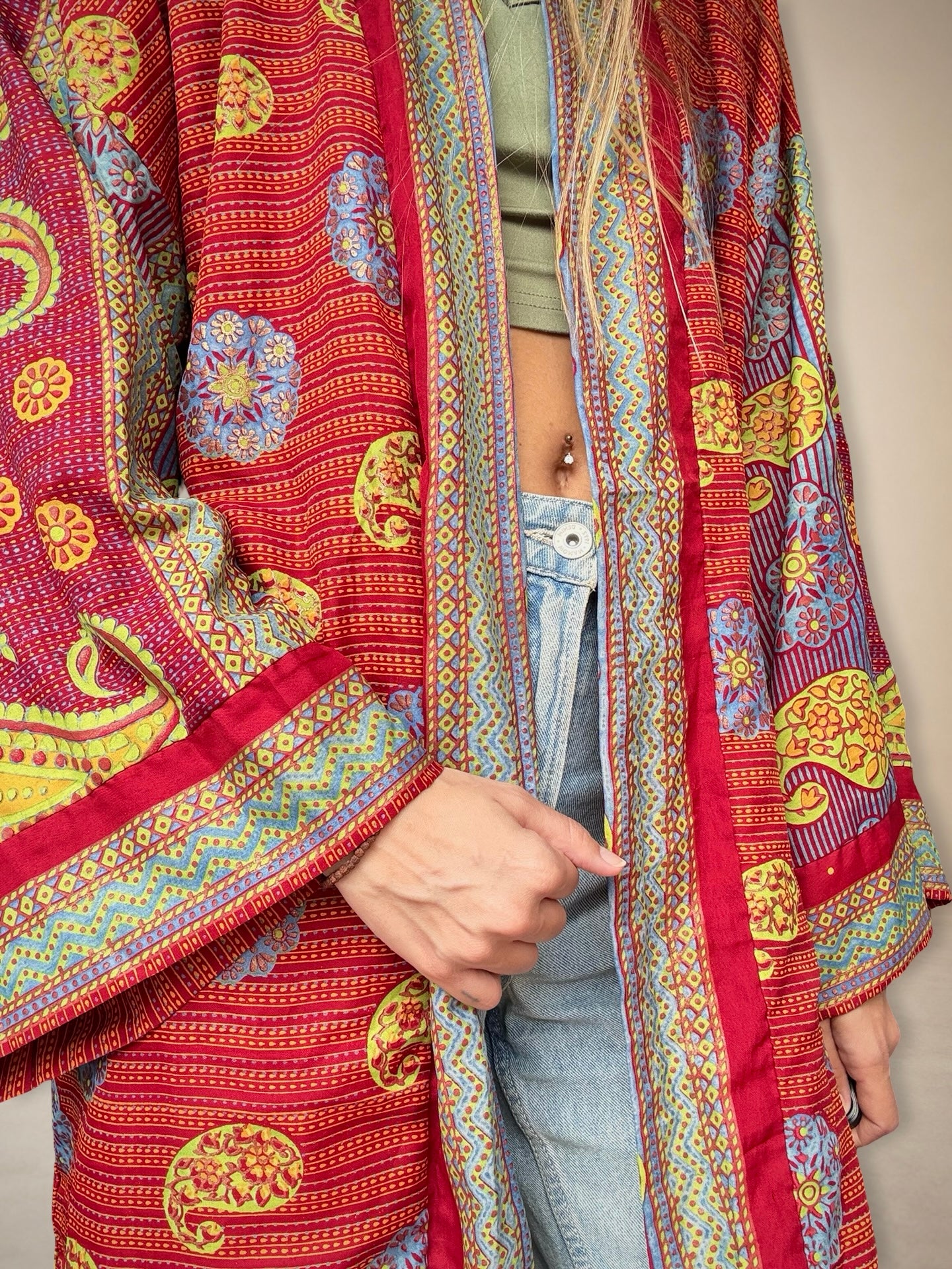 Reversible Silk Kimono