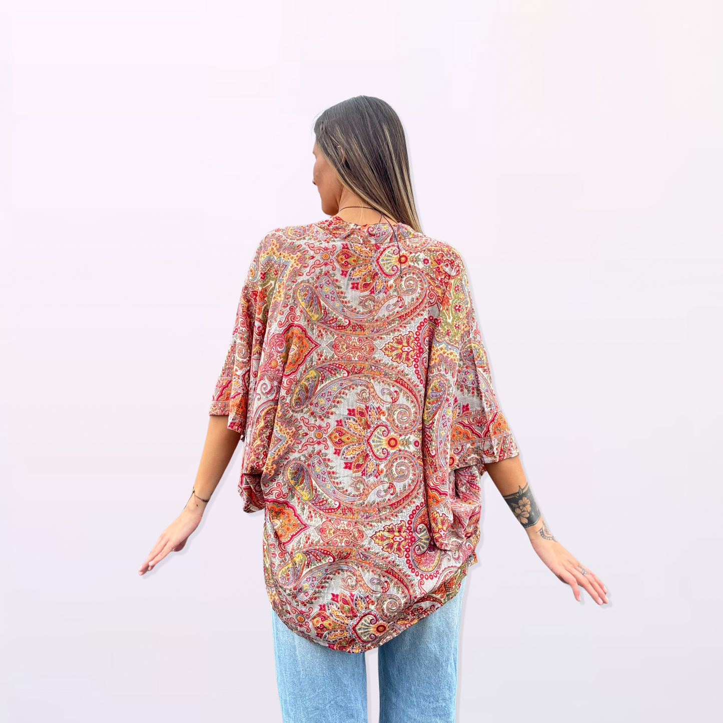 Boho Short Kimono