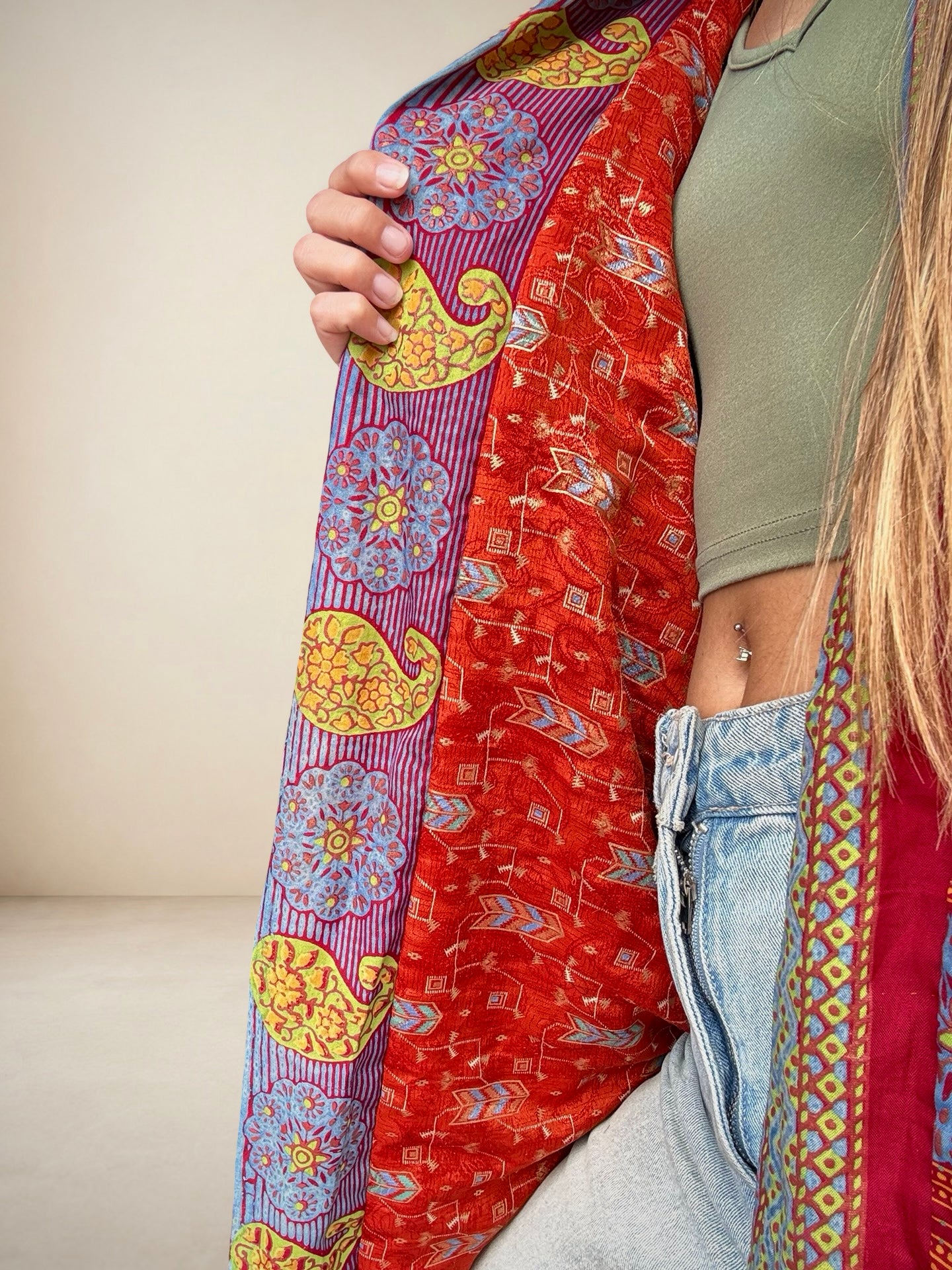 Reversible Silk Kimono