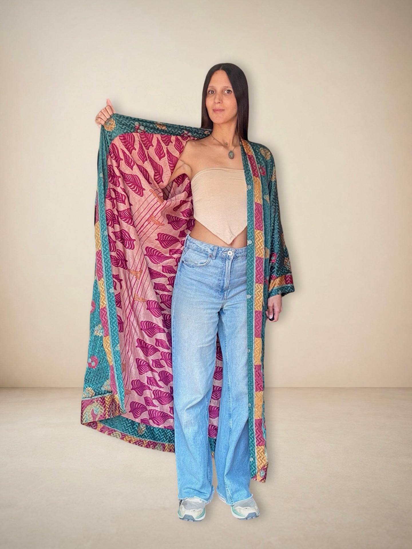 Reversible Silk Kimono