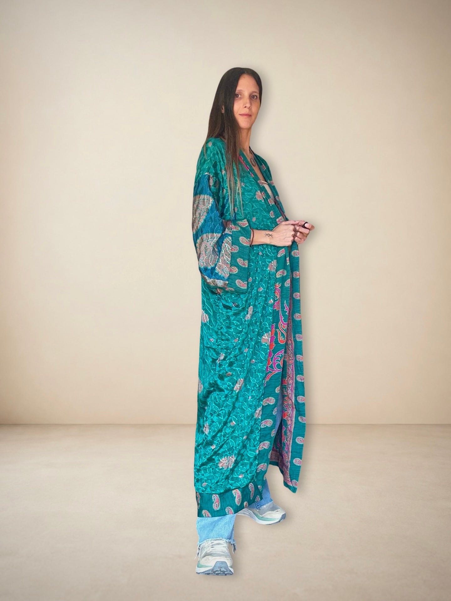 Reversible Silk Kimono