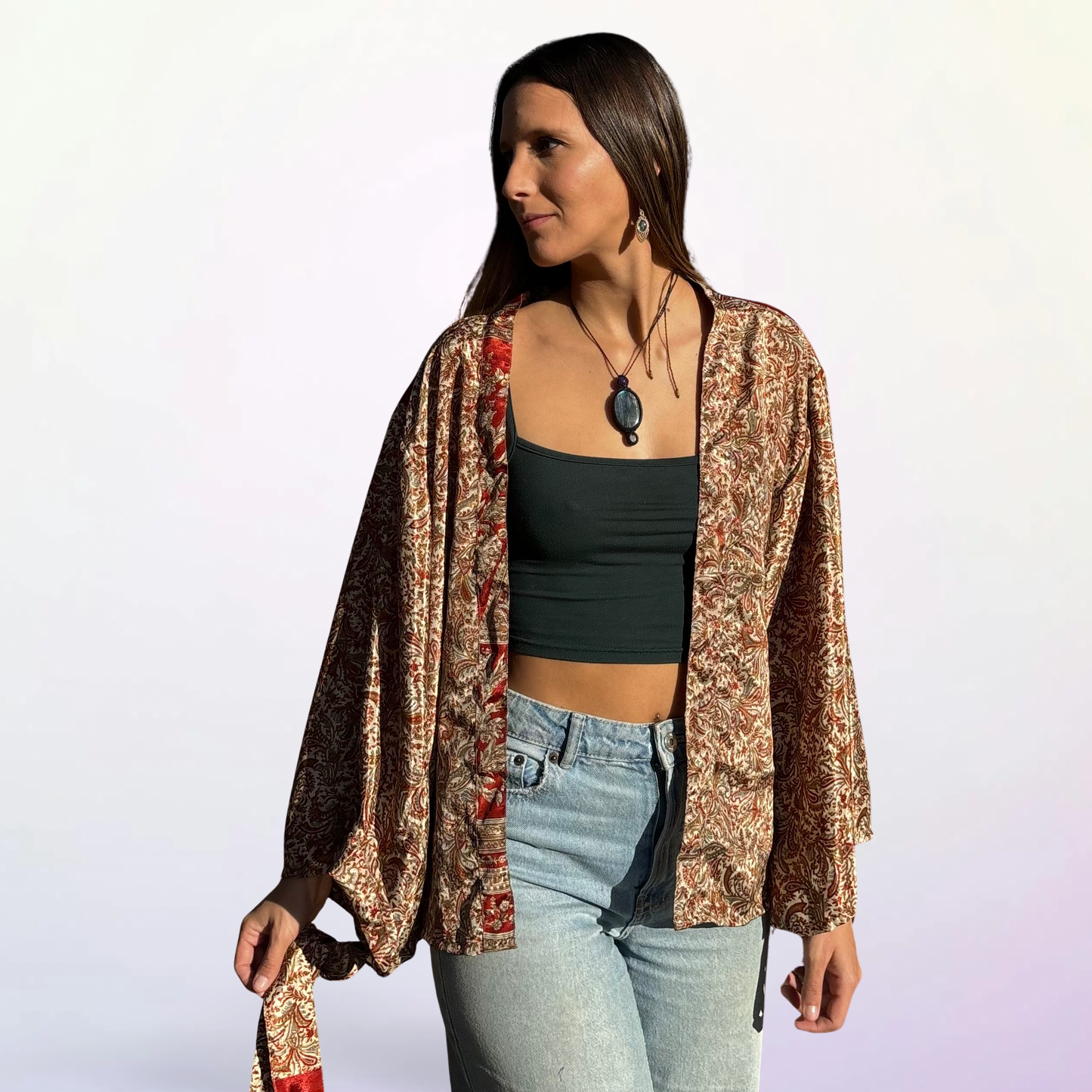 Boho Short Kimono