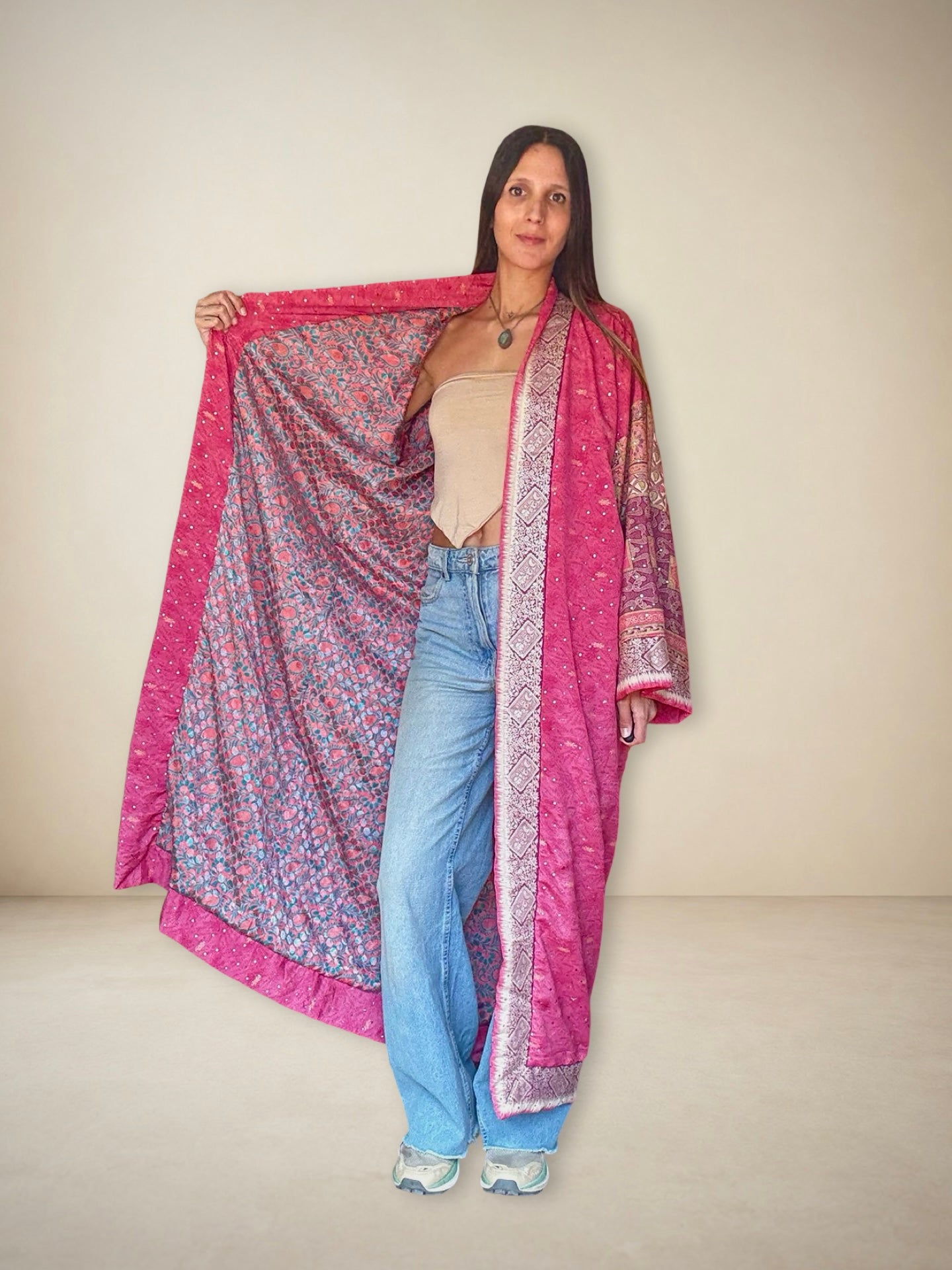 Reversible Silk Kimono
