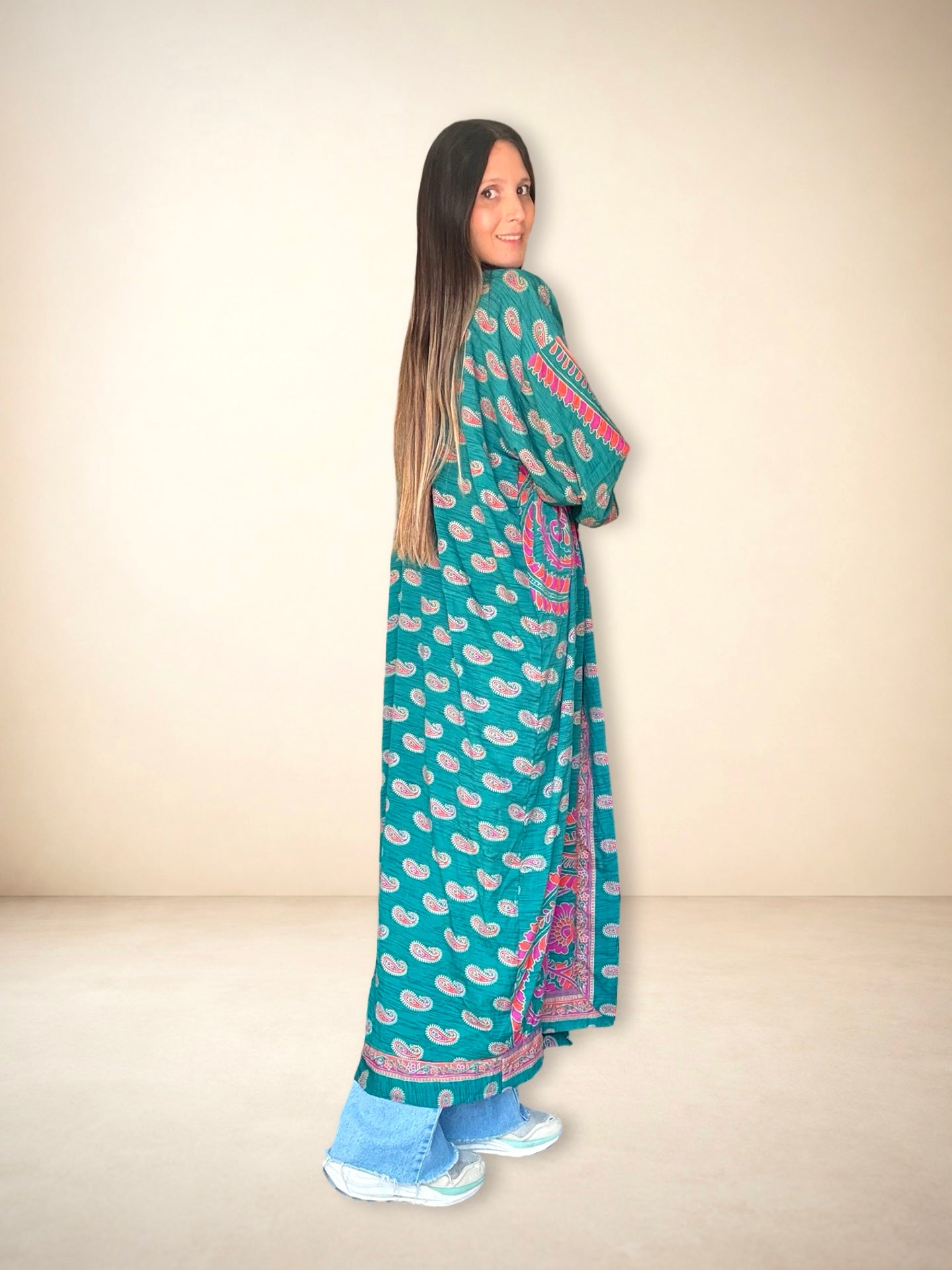 Reversible Silk Kimono