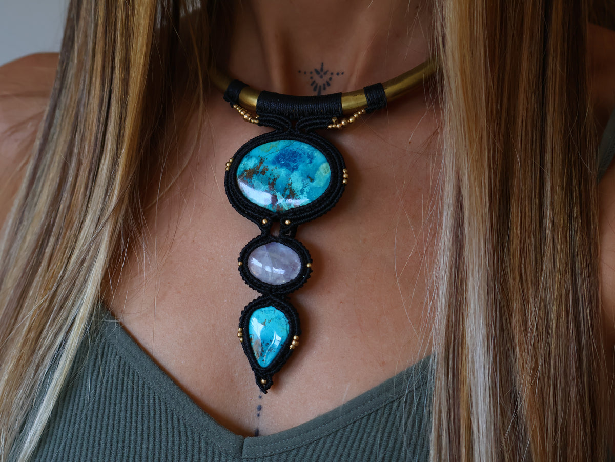 Chocker Crisocola Lunar