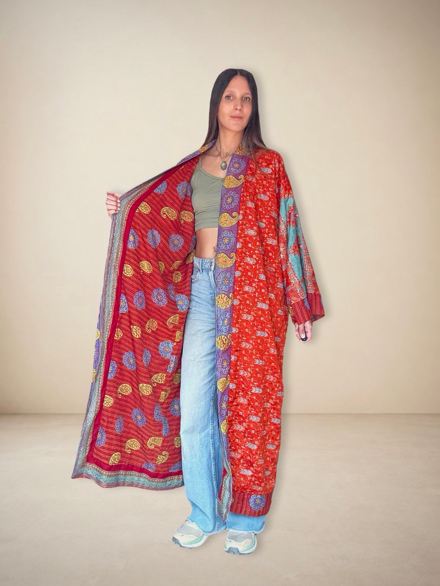 Reversible Silk Kimono