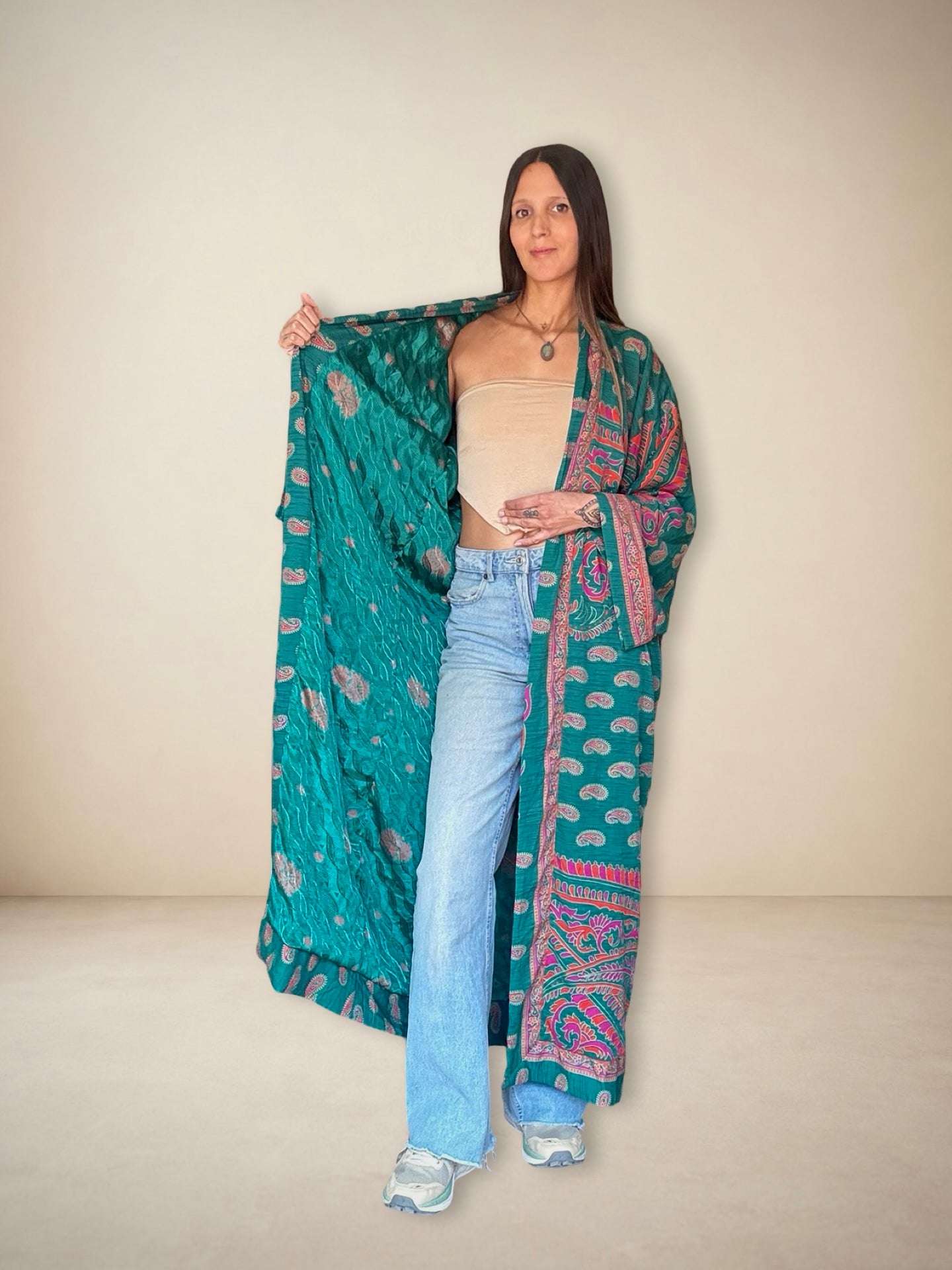 Reversible Silk Kimono