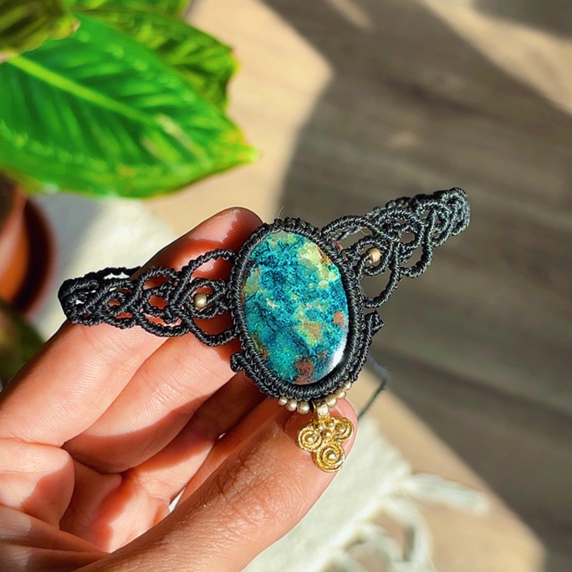 CHOKER AZURITE