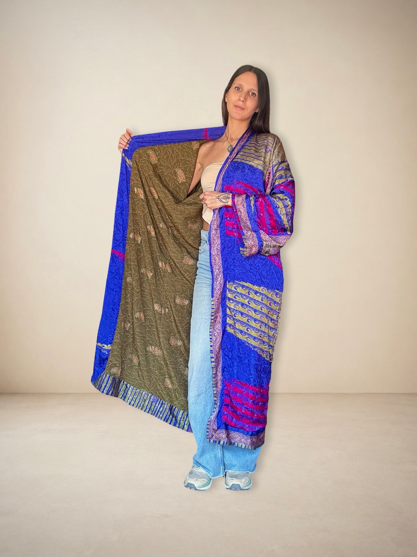 Reversible Silk Kimono