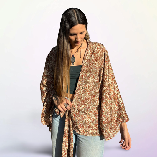 Boho Short Kimono