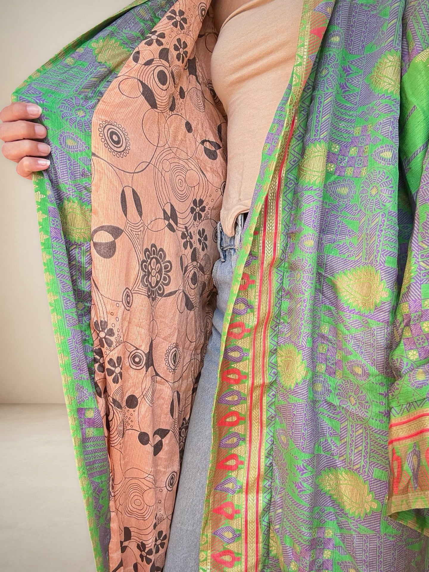 Reversible Silk Kimono