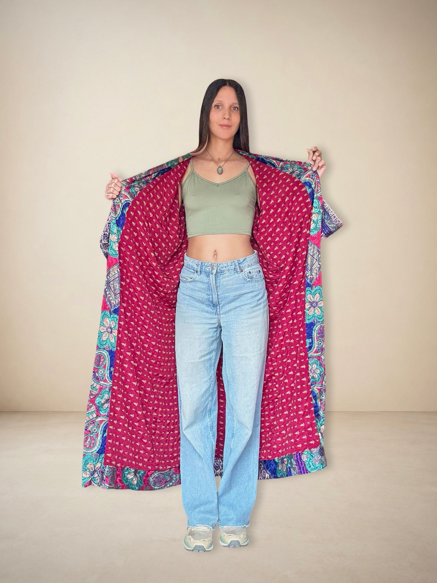 Reversible Silk Kimono