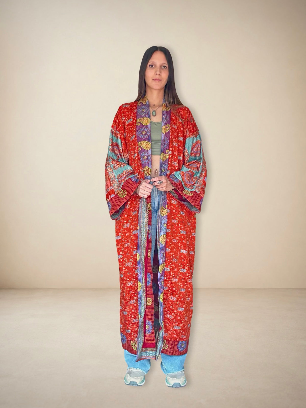 Reversible Silk Kimono
