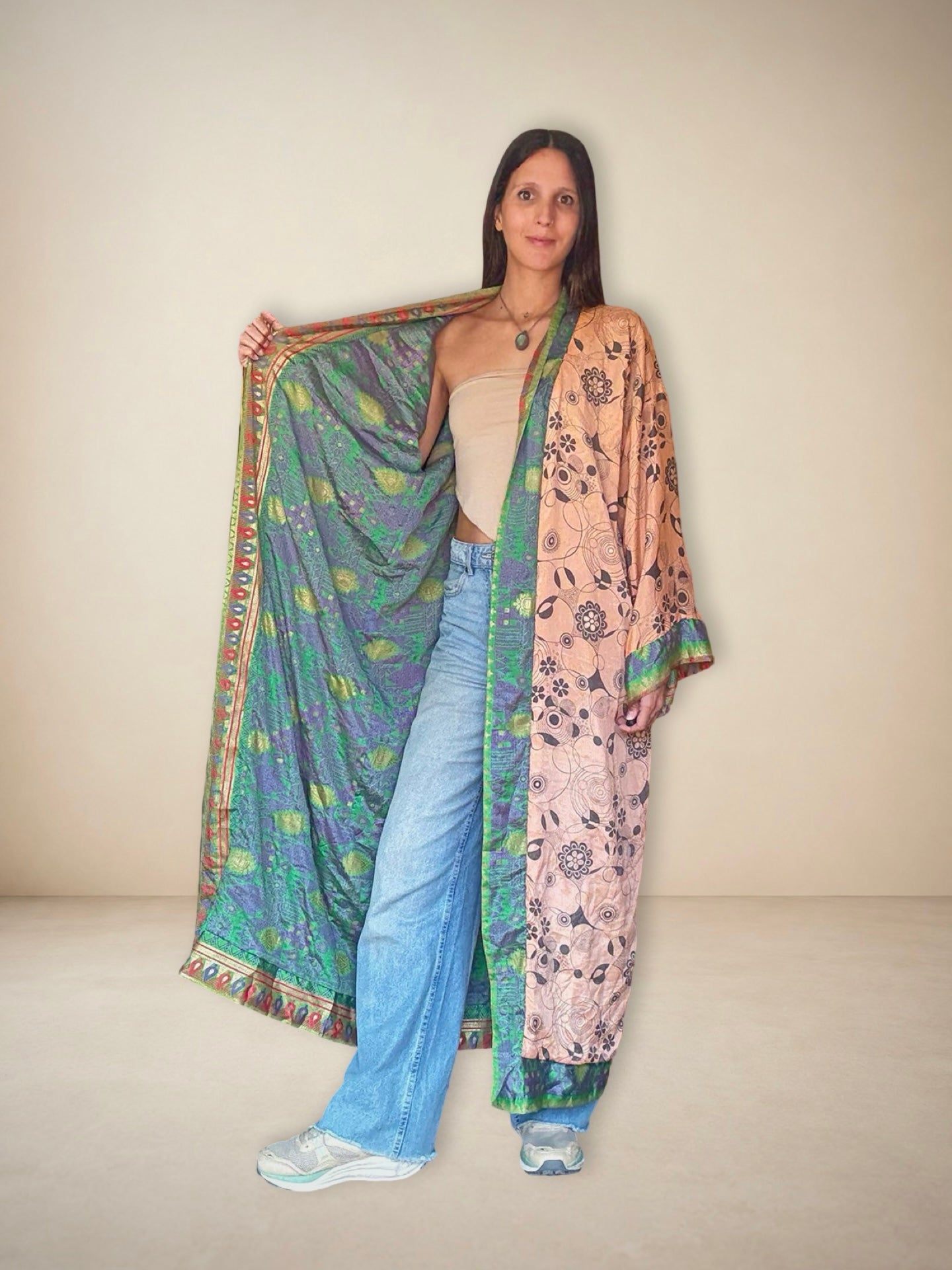 Reversible Silk Kimono
