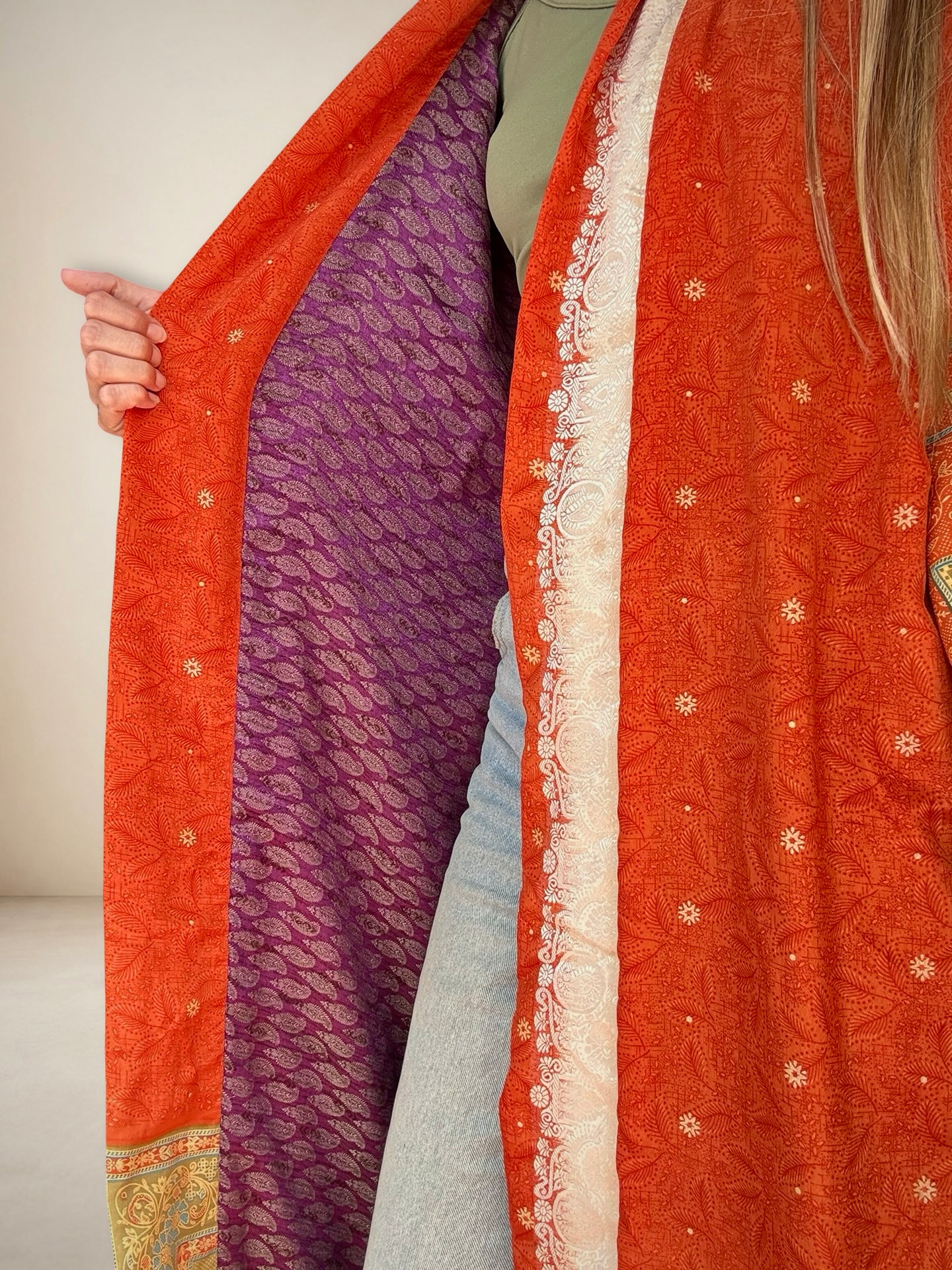 Reversible Silk Kimono