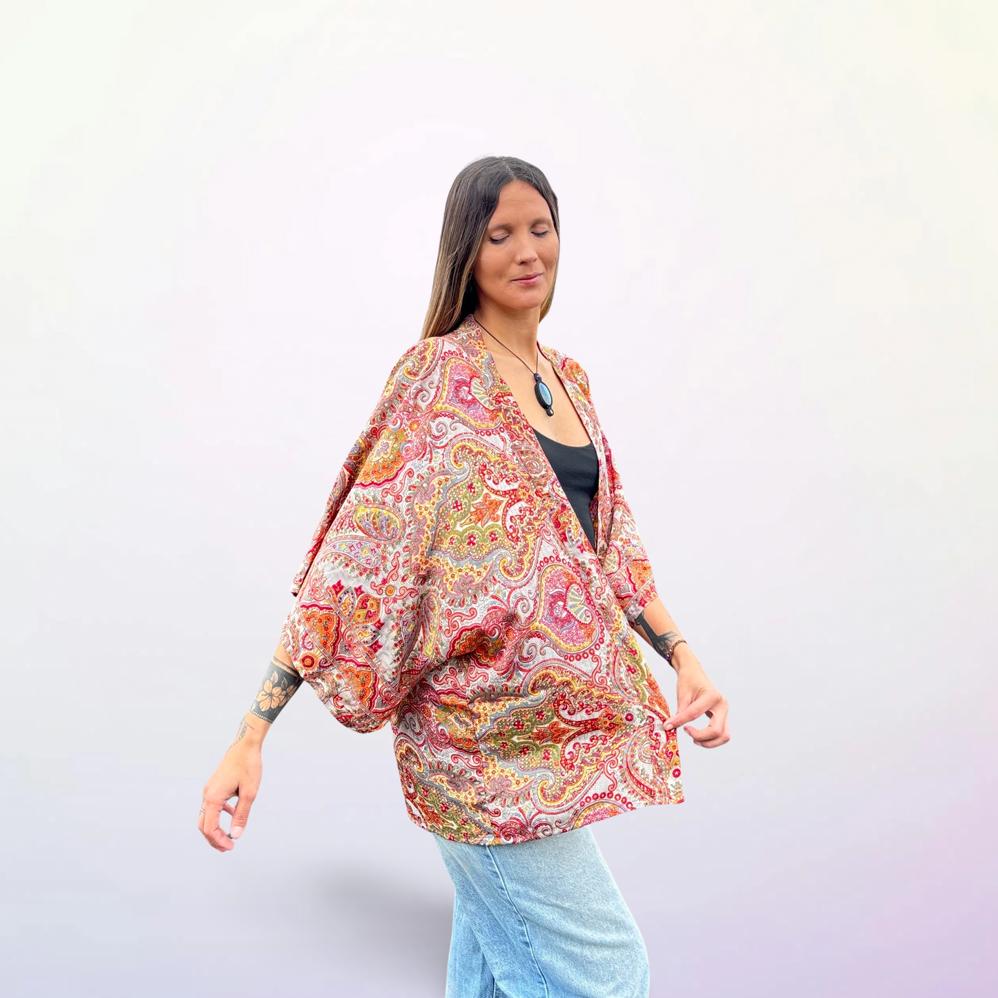 Boho Short Kimono