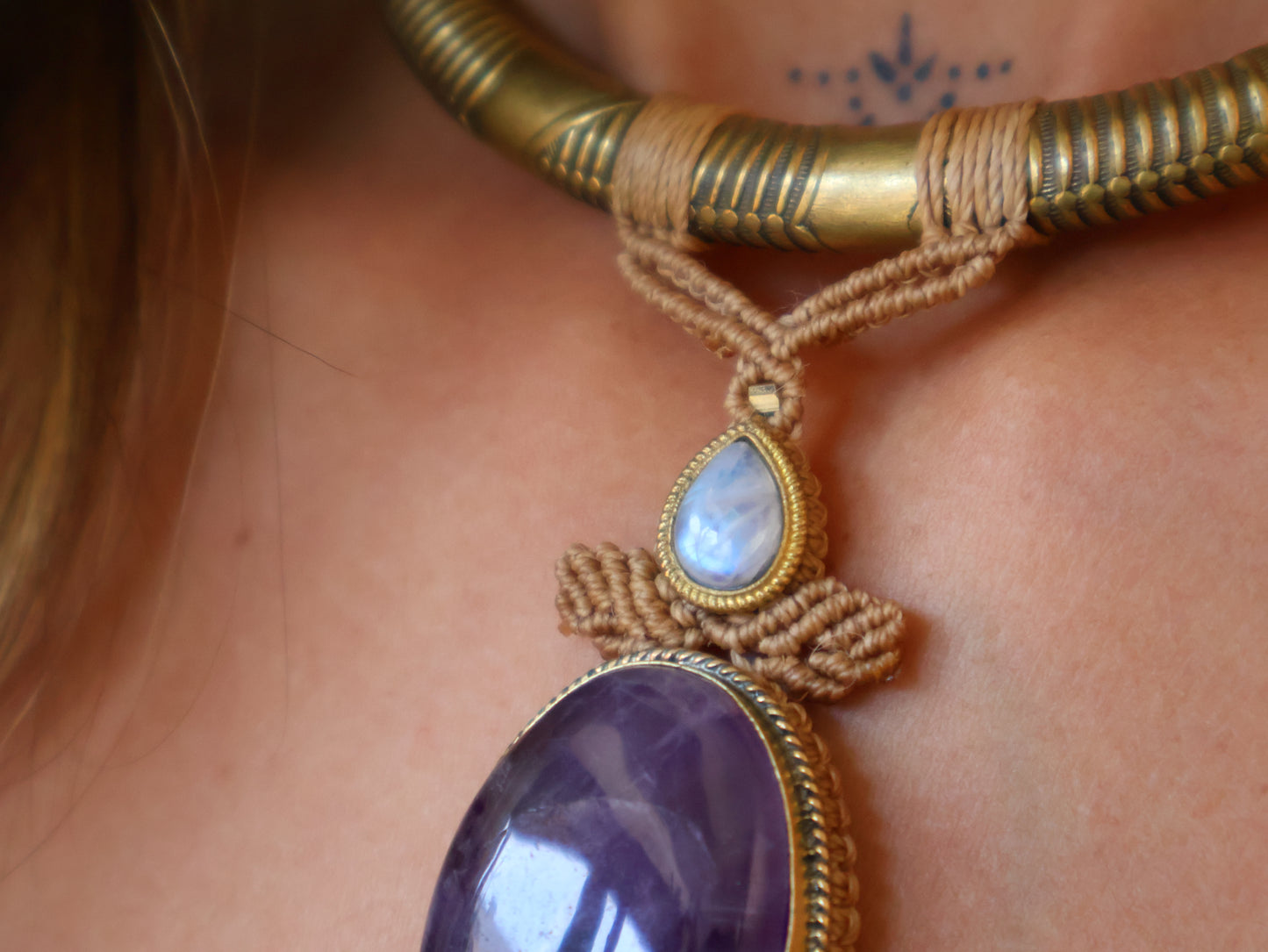 Chocker Amethyst Lune