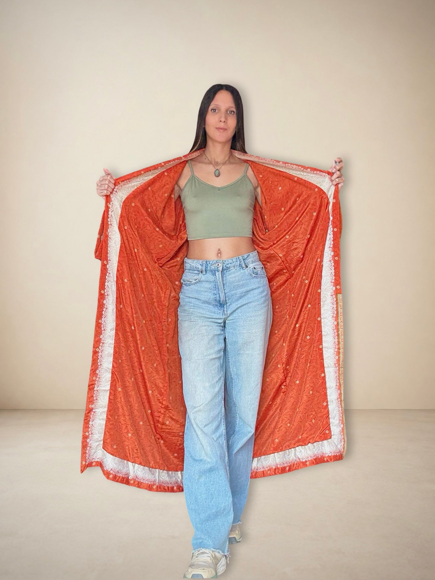 Reversible Silk Kimono