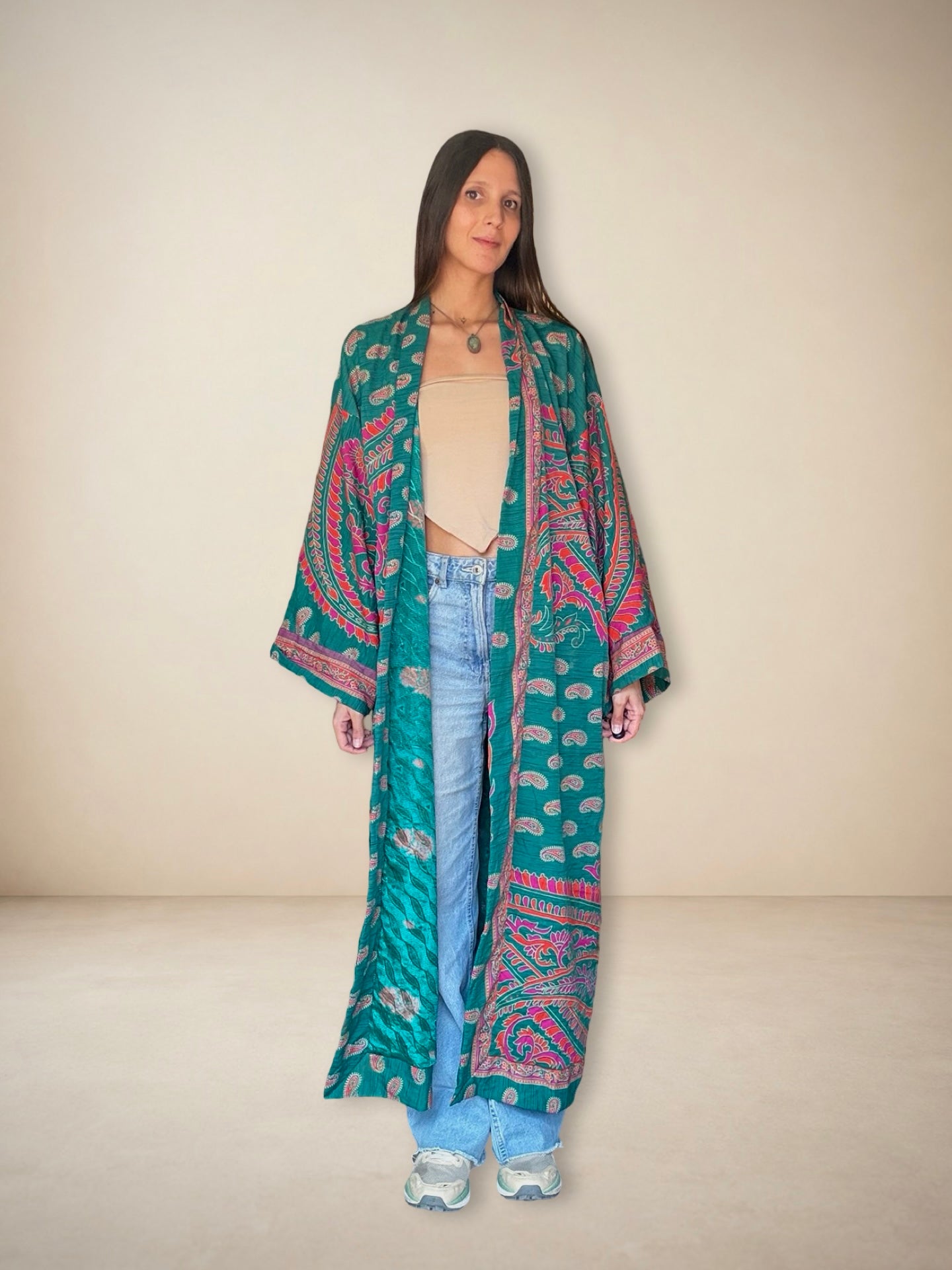 Reversible Silk Kimono