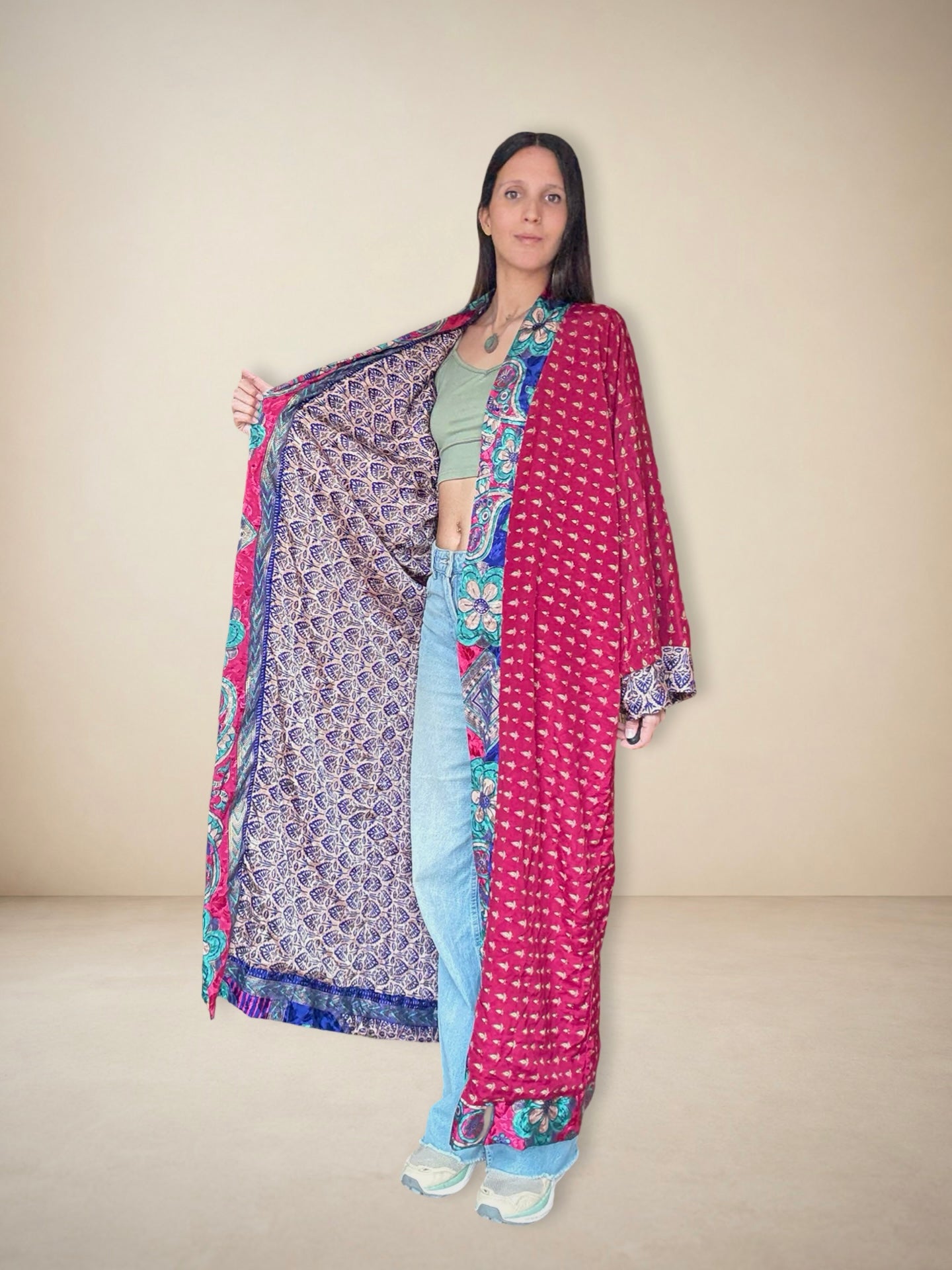 Reversible Silk Kimono