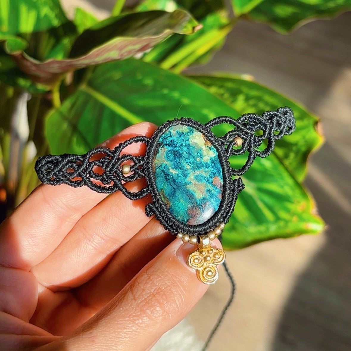 CHOKER AZURITE