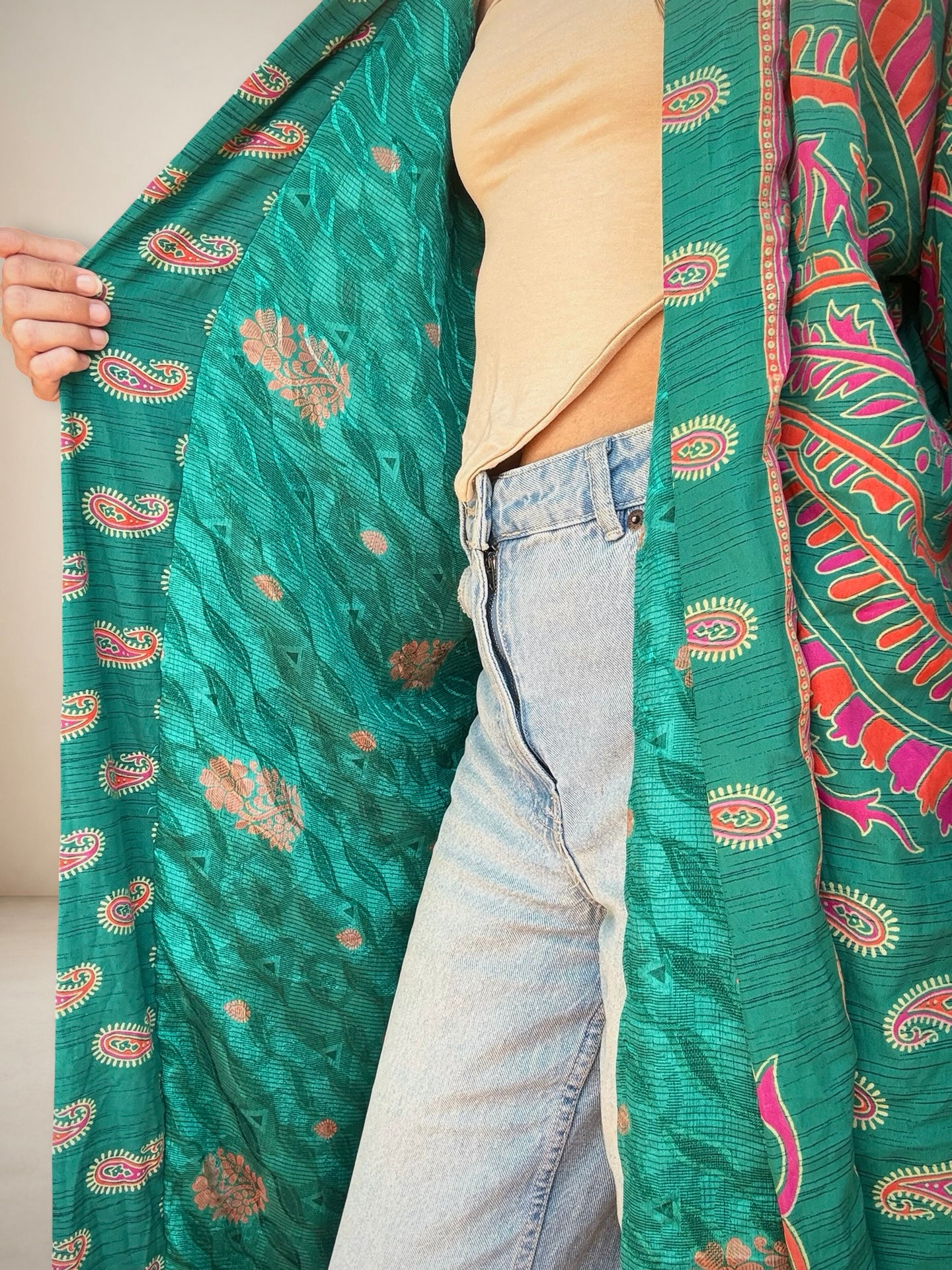 Reversible Silk Kimono
