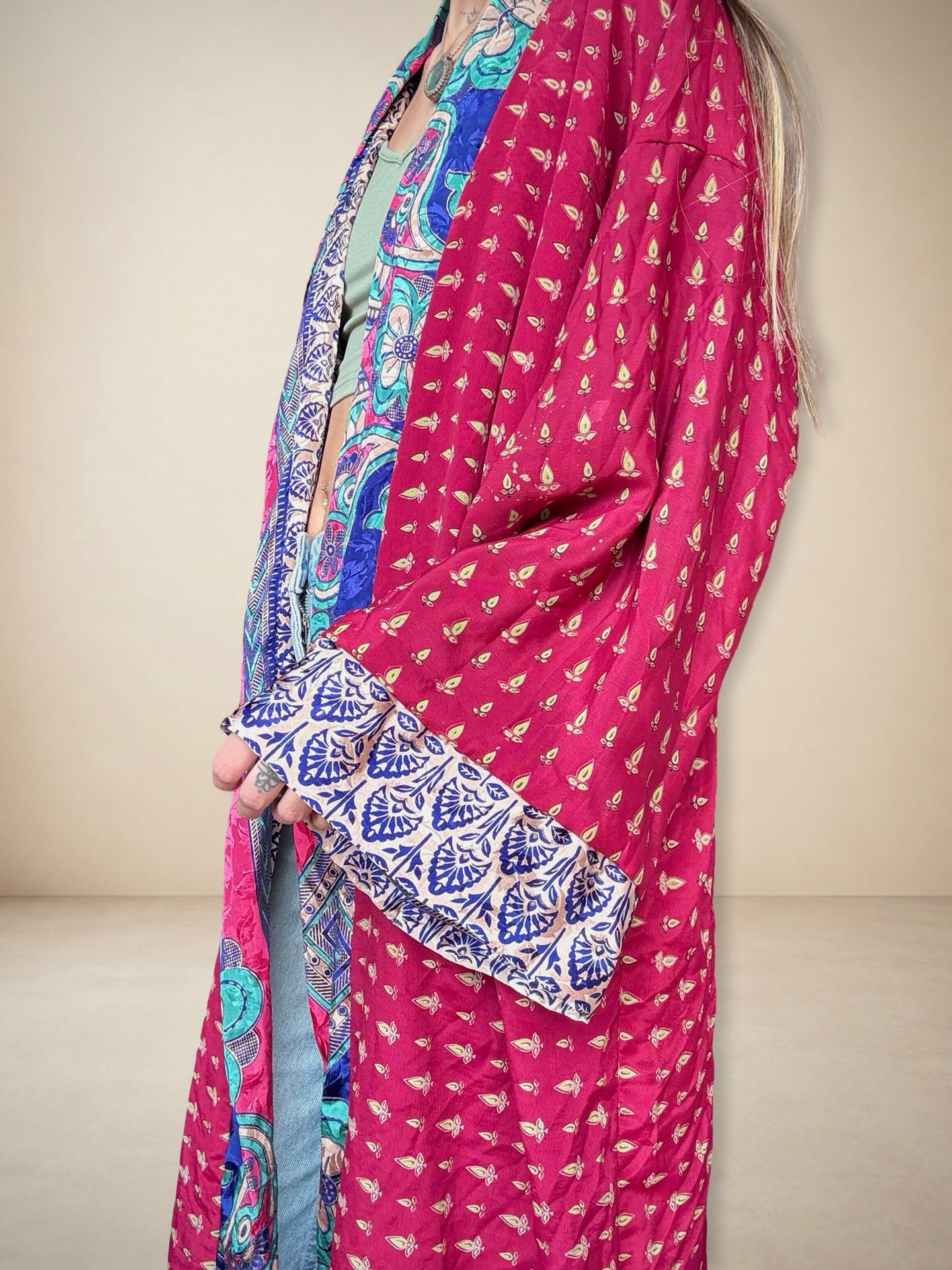Reversible Silk Kimono