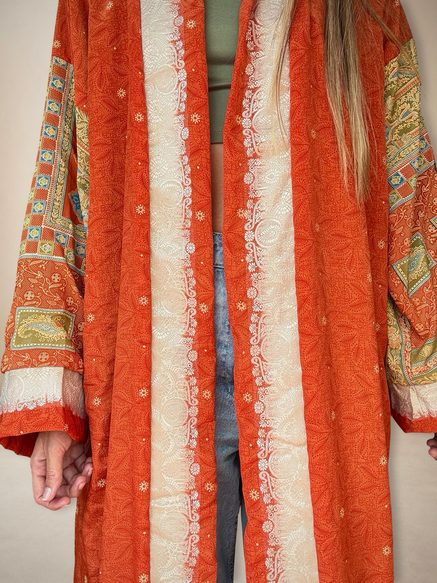 Reversible Silk Kimono