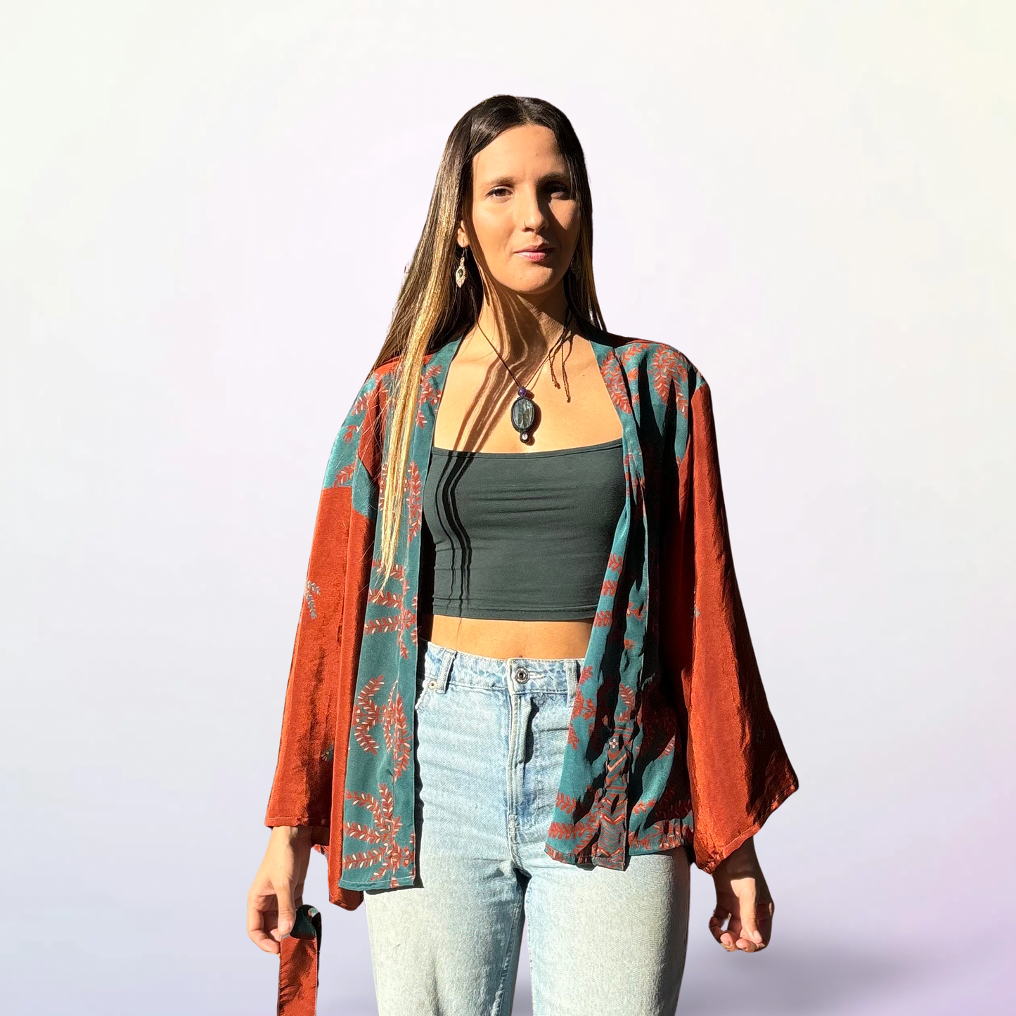 Boho Short Kimono